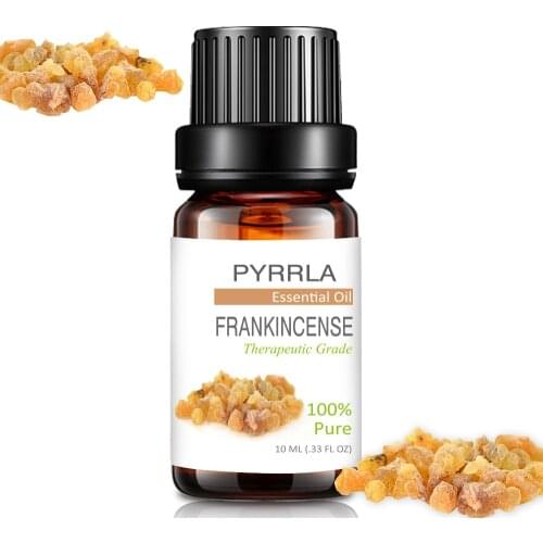 Pyrrla 10ml Frankincense Pure Essential Oils For Aromatherapy Diffuser Calmness Help Sleep Humidifier Massage Body Essential Oil