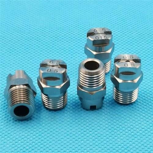 304SS flat fan spray nozzle HVV 65degree or 95degree lower pressure cleaning nozzle