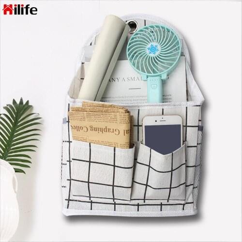 Hang Cosmetics Toys Organizer Fabric Storage Bag Sundries Storage Bag Pocket Storage Bag Hanging Organizer Hanging Wall Pouch