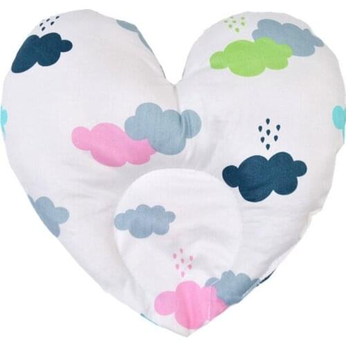 Hot Baby Pillow 0-1T Cotton Newborn Cute Heart-Shaped Pillow Infant Correction Head