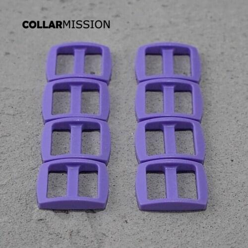 Retailing Plastic slider Tri-Glid Adjust buckle for cat dog leash backpacks 15mm heliotrope RZK15SJ18
