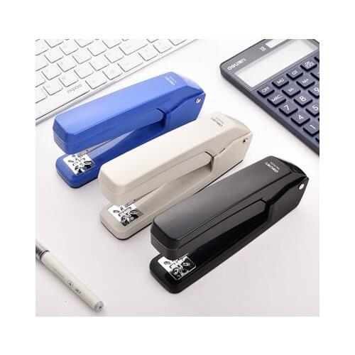 Deli 0434 Basics Stapler Rotated Stapler Students With Thickening Stapler Standard Multi-Function Stapler 25 Sheet Capacity