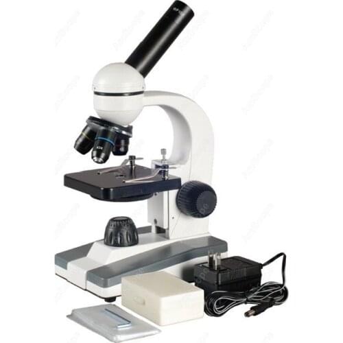 Student Compound Microscope--AmScope Supplies 40X-1000X Home School Student Compound Microscope + 25 Biology Slide Collection
