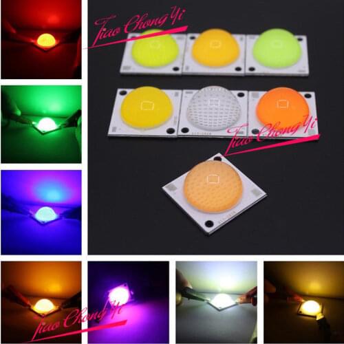 50W High Power COB LED Lamp beads White Red Green Blue with 60 degree Lens