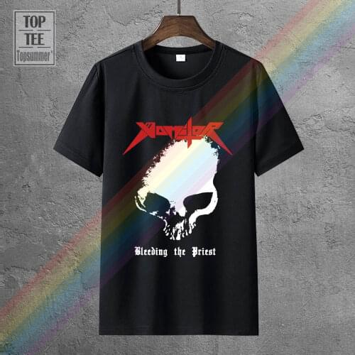 Vomitor Bleeding The Priest 2010 Skull Album Cover T Shirt