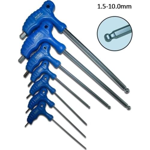 1.5-10mm Socket Hex Wrench Hand Tools Socket T-Handle Screws Hardware Allen Key Screws Screwdriver Driver Tools Wrenches Set
