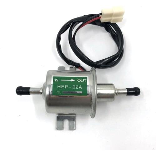 Inline Fuel Pump 12V Electric Transfer Universal Low Pressure Gas Diesel HEP-02A