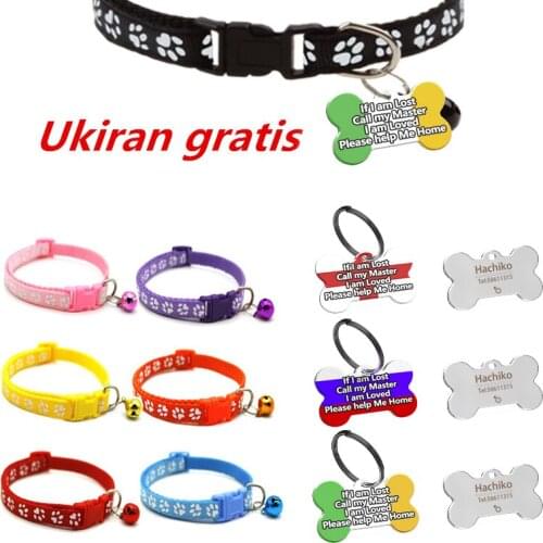 YVYOO Customize the name and number of the engraved pet collar pet tag