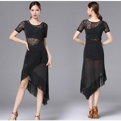Latin Dance Costumes Sexy Fringe Latin Dance Dress for Women Tango Cha Cha Rumba Costumes Vestido Baile Latino Mujer