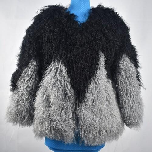 Tan sheep sheepskin sheepskin all-in-one fluffy short-sleeved real fur coat coat female natural fur coat thick warm female woman