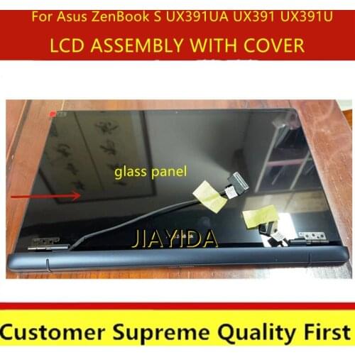 FHD13.3" without touch LCD LED SCREEN Assembly For Asus ZenBook S UX391UA UX391 ux391u Full Upper LCD Assemby with cover hinges