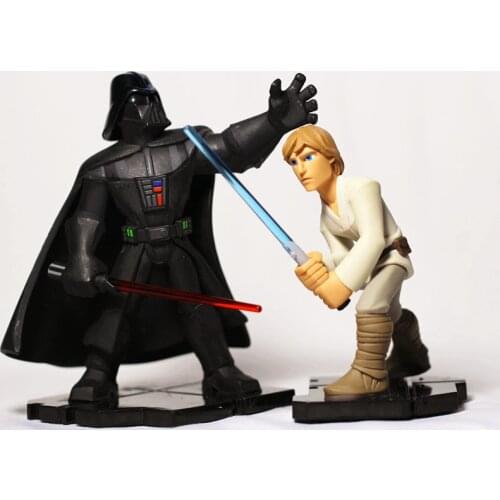 STAR WARS Darth Vader and Luke Skywalker Action Figure Ornament Model Toys Children Gifts