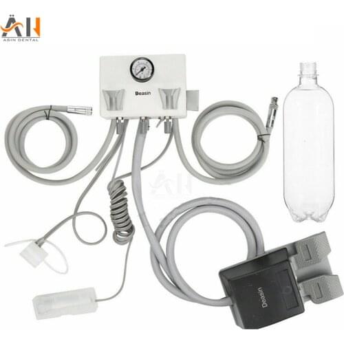 1pcs*Dental Portable Unit with 3 Ways Syringe 2/4 Holes Dental Turbine Unit