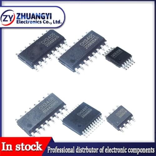 5pcs/lot 100% New original CH340C CH340G CH340T CH340 CH340E SOP SMD USB to UART Interface