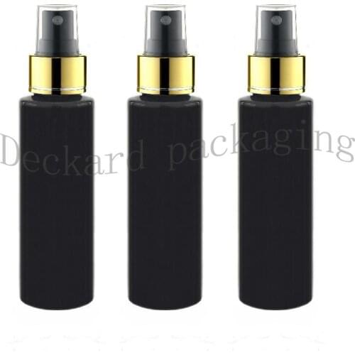 100ml Black Plastic Perfume Bottle Refillable Cosmetic Women Makeup Water