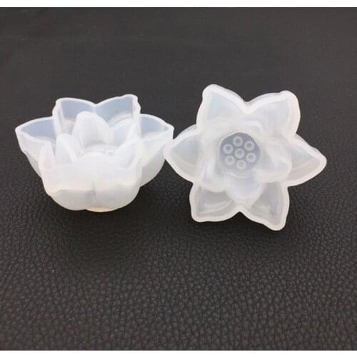 3D Large Lotus Flower Jewelry Making Epoxy Resin Molds Resin Casting Craft Tools Crystal Mold Soap Making Drop shipping