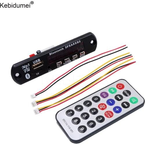 Kebidumei Bluetooth Speakers Call APE FLAC MP3 WMA WAV decoder board FM MP3 Player AUX 3.5MM 12V Audio Decoder Board Module