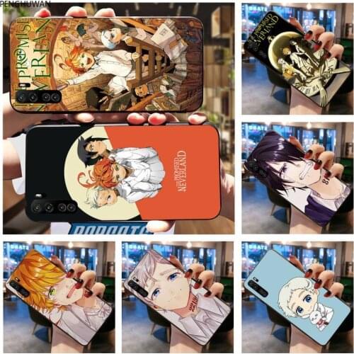 The Promised Neverland anime Soft black Phone Case For Huawei Nova 6se 7 7pro 7se honor 7A 8A 7C Prime2019