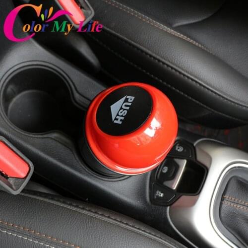 Color My Life Car Trash Can Garbage Dust Door Storage Barrel for Peugeot 206 207 208 301 307 308 407 408 508 2008 3008 4008 RZC
