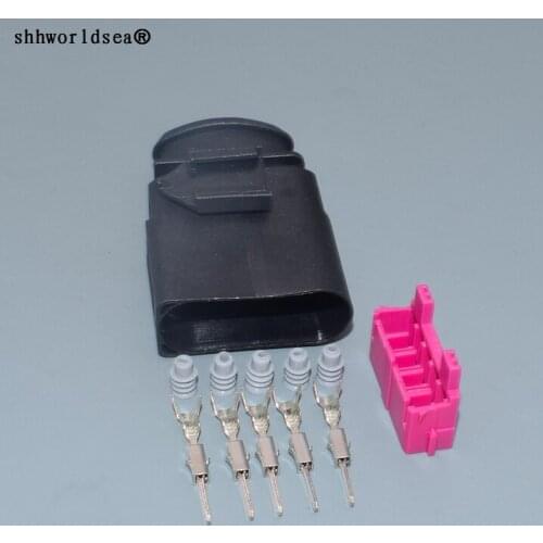 Shhworldsea 5 Pin/Way Sealed Male Connector Plug Kit For AUDI VAG Volkswagen 6N0 973 805 6N0973805