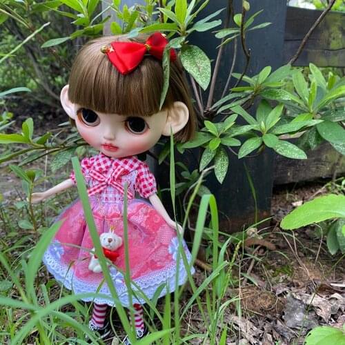 Blyth Cute Princess Outfit Fit for Ob24 Kerrika Linca Azone Dolls Handmade Clothes Accessories