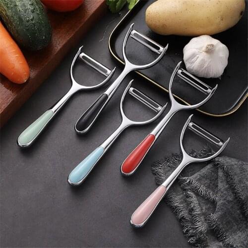 Multi-Function Vegetable Peeler Cutter Zinc Alloy Sharp Scraper Slicer Planer Potato Carrot Peeling Knife Kitchen Manual Tools