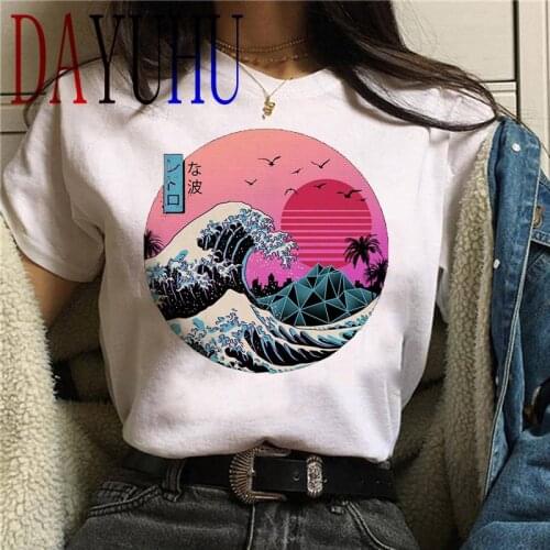 Vaporwave T Shirt Men Hip Hop Funny Cartoon T-shirt 2020 Harajuku Aesthetic Unisex Grunge Fashion Streetwear Graphic Tees Male