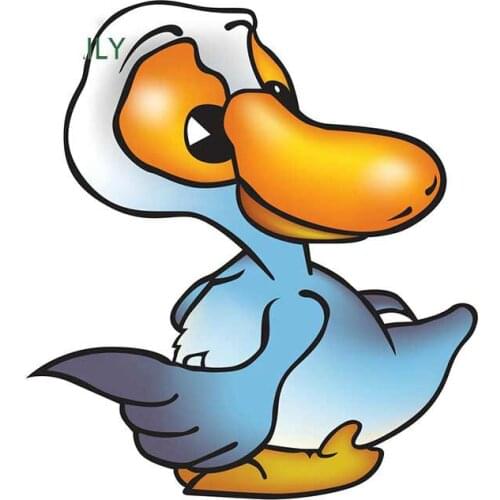 13cm x 11.8cm for Duck Vector Fine Decal DIY Waterproof Windows Motorcycle Car Assessoires Car Stickers