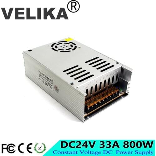 New Arrival Universal dc24V 33A 800W Switching Switch Power Supply Driver AC 110 220V Input to DC12V SMPS for LED Strip lighting
