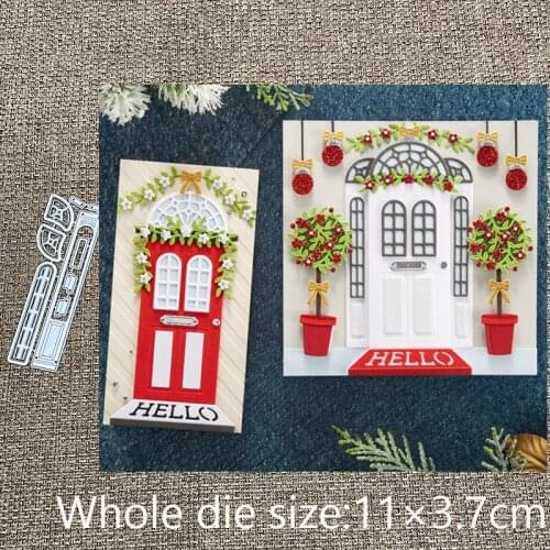 New Design Craft Metal stencil mold Cutting Dies Open House Door Side Panel scrapbook die cuts Album Paper Card Craft Embossing