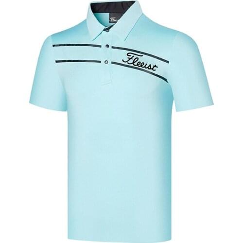 Golf Clothing Men Short Sleeve T-shirt Outdoor Sports Sunscreen Breathable Polo Shirt Golf Wear Golf Polo Shirts
