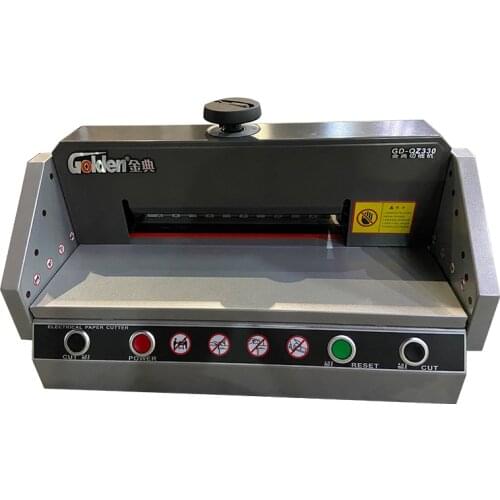 QZ330 Precise Cutting Machine A4 Size Small Paper Cutter-New Automatic Electric Paper Cutter 220V/110V 180w