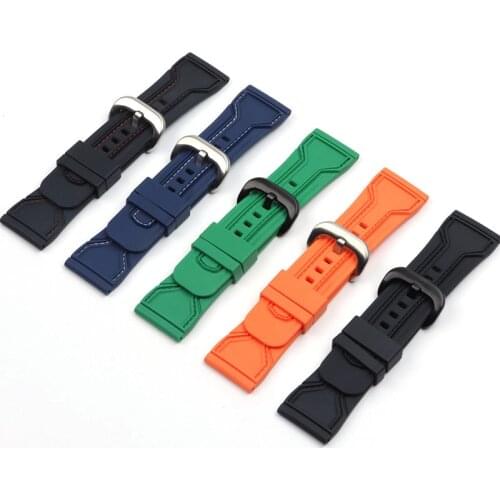 Superior quality 28mm Men Watchbands for Seven on Friday Strap Silicone Rubber Watch Accessories Waterproof Wrist ba