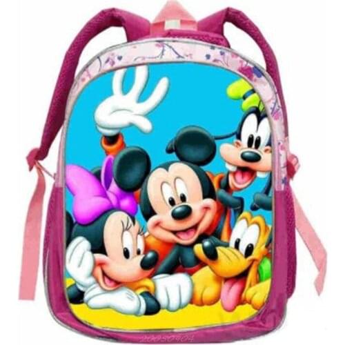 Mickey Mouse Minnie Students School Bags Backpack For Girls Boy Primary Games Children Soft Mochila Escolar Birthday Gift Disney
