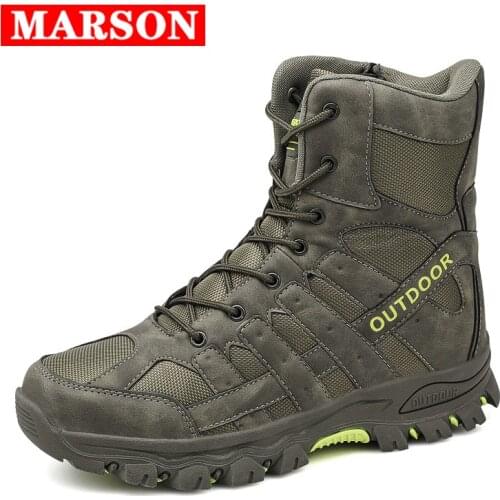 Tactical Military Combat Boots Men Army Hunting Trekking Camping Mountaineering Winter Non slip Work Shoes Men Boots Plus Size