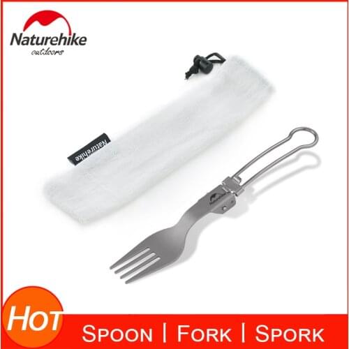 Naturehike Titanium Utility Cutlery Ultralight Dinnerware Chopsticks Knife Fork Spoon Tablewares For Home Use/Travel/Camping
