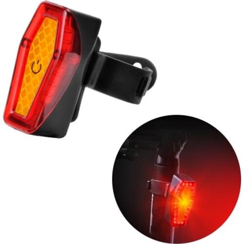 USB Charge Cycling Bicycle Tail Light Touch Screen LED Bike Light Waterproof Dead Flying Riding Highlight Lamp Bike Accessories