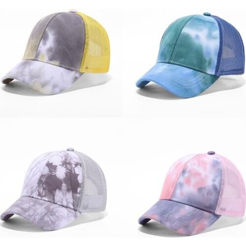 Spring and Summer Childrens Baseball Caps Fashion Tie-dye Pattern Caps Adjustable Boys Hats Girls Casual All-match Sun Hats