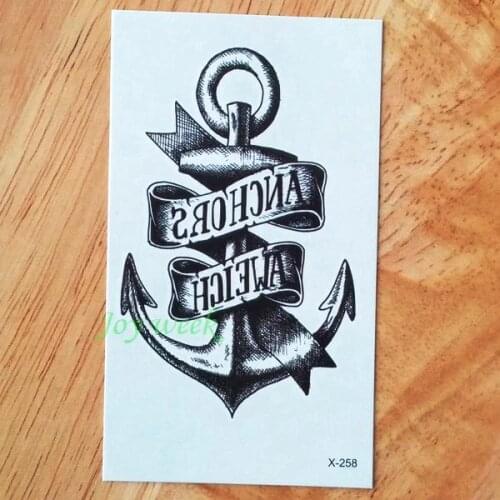 Waterproof Temporary Tattoo Sticker old school anchor tatto stickers flash tatoo fake tattoos for girl men