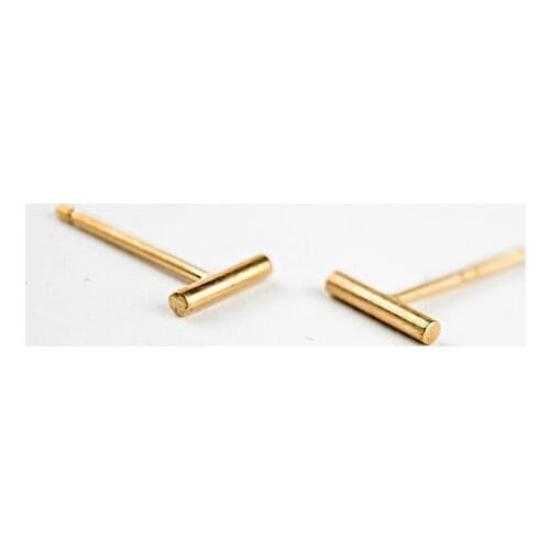 Jisensp 30pcs/lot Simple Tiny Bar Stud Earrings For Women Bar Popular Wholesale New Jewelry Earring Stud E079