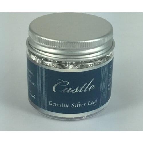 1G Genuine Silver flake leaf Edible silver Leaf for cake and food baking, Arts decoration