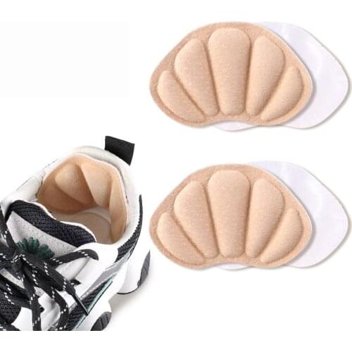 1 Pair Insert Shoe Insoles Sneakers Heel Stickers Are Soft and Comfortable Wear-resistant Anti-drop Heel Stickers Half-size Pads