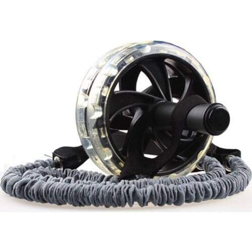 1PC Pull Rope Ab Roller Wheel for Exercise Stretch Waist Abdominal Slimming Equip Roller Wheel Exercise Abdominal Muscles