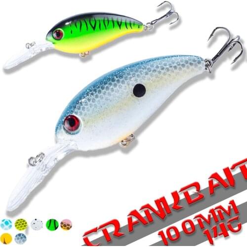 1Pcs Crankbait fishing Wobblers 14g 10cm artificial Crank Bait Bass Fishing Lure pike trolling pesca carp Fishing Tackle