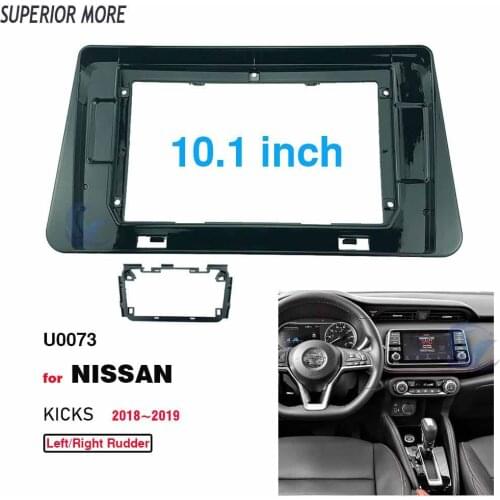 2 Din 10.1 Inch Car Radio Installation DVD GPS mp5 Plastic Fascia Panel Frame for NISSAN Kicks 2018~2019 Dash Mount Kit
