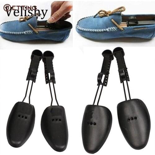 2Pcs/Lot Plastic Shoe Stretcher 2-Way Shoes Stretcher Tree Shaper Black for Women Men