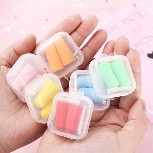 20Pcs Mini Transparent Plastic Small Square Box Hook Jewelry Earplug Storage Box Organizer Medicine Box Collection Box