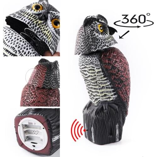 360° owl protection farm bird repellent pest control yard decoration outdoor amazes bird pest control tools for garden yard