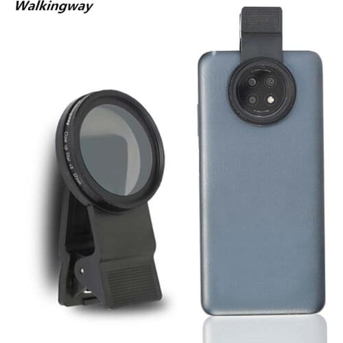 37MM Phone Camera Lens Adjustable ND2-400 /MC-CPL Filter MCUV/Star/Soft Focus/Close Up Circular Filtre With Clip for Smartphone