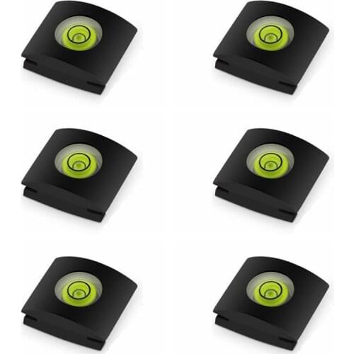6Pcs/Set Camera Bubble Spirit Level Hot Shoe Protector Cover DSLR Cameras Accessories For Sony A6000 Canon Nikon